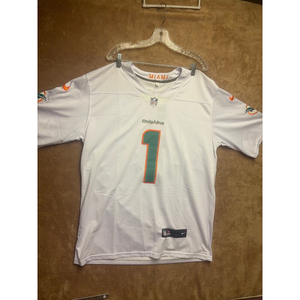 Nike Men's Tua Tagovailoa White Miami Dolphins Fashion Game Jersey Size XL